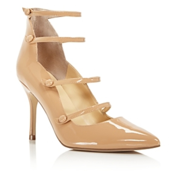 Ivanka Trump Shoes - Ivanka Trump Dritz Strappy Pumps Light Beige